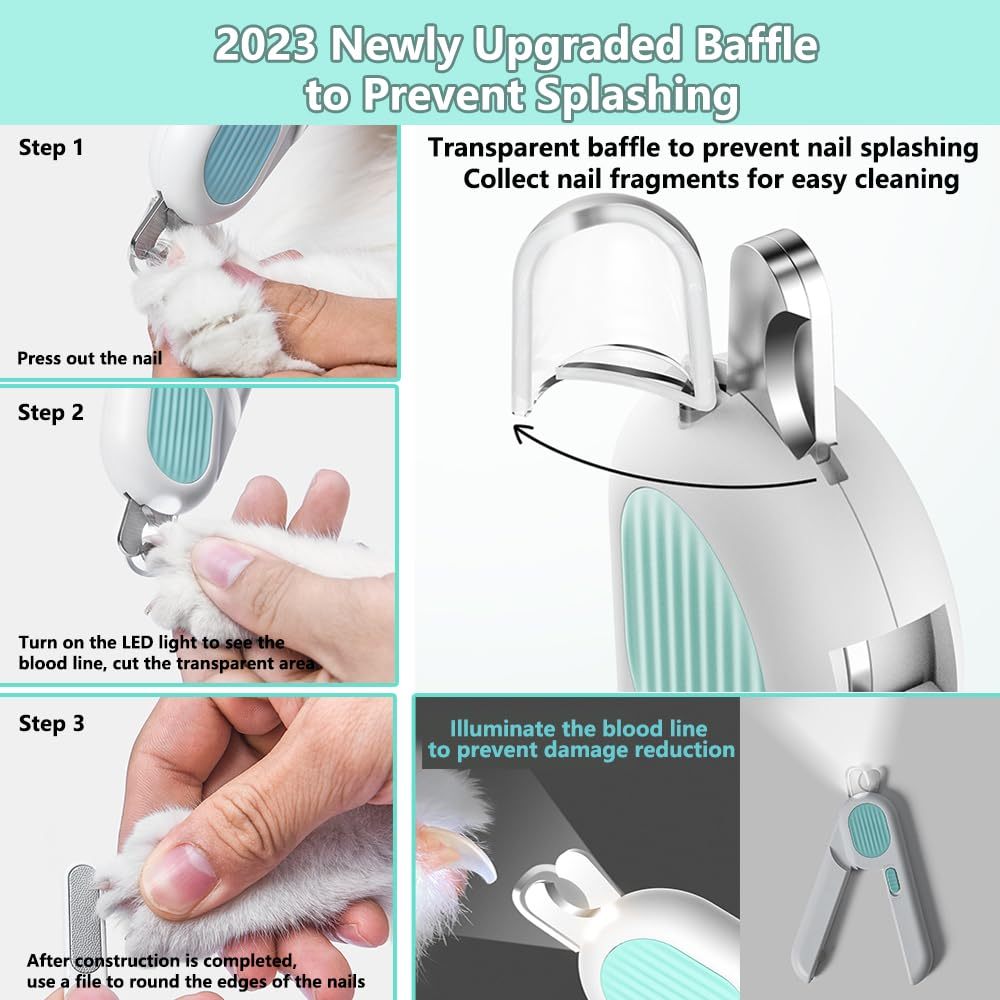 LED Nagelknipper met Veiligheidsguard – Precise & Pijnloos Nagelverzorging