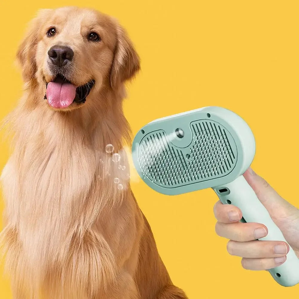Barkit™ MistGroom – Verzorgingskam met Waternevel voor Huisdieren – Haarverwijderaar & Ontklitter | Borstel voor Katten en Honden