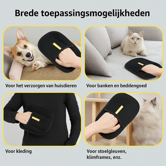 Barkit™ Furmitt – Haarverwijder Handschoen voor Katten & Honden | Comfortabel & Dierenvriendelijk