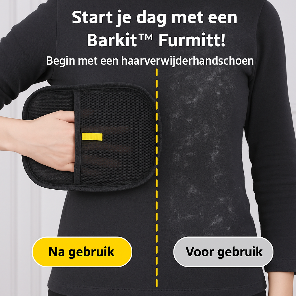 Barkit™ Furmitt – Haarverwijder Handschoen voor Katten & Honden | Comfortabel & Dierenvriendelijk