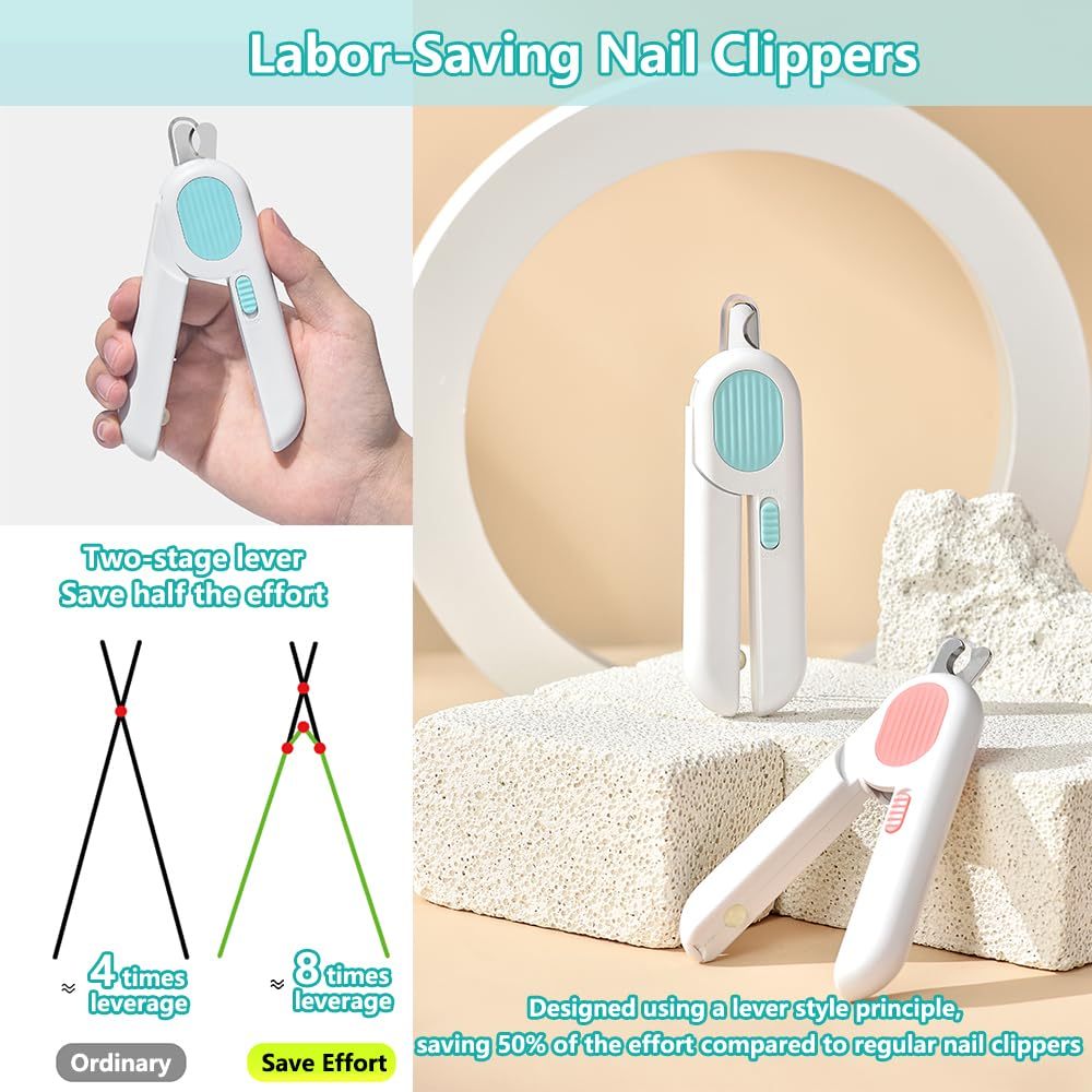 LED Nagelknipper met Veiligheidsguard – Precise & Pijnloos Nagelverzorging